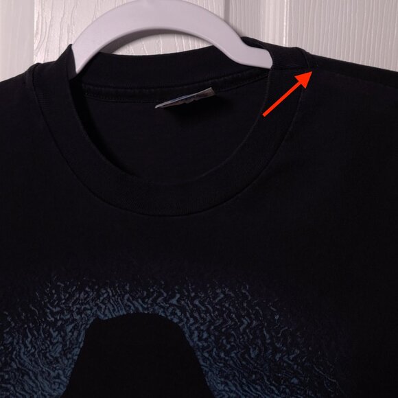 VINTAGE The Shadow KNOWS USED Shirt (Single Stitch, M, Comics, Radio) - Picture 8 of 8